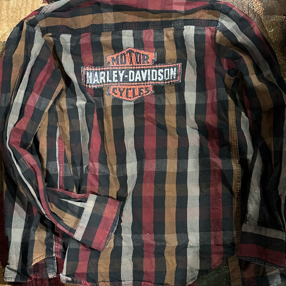 Harley-Davidson Checkered Shirt with Logo